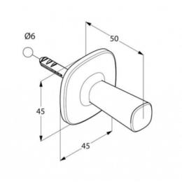 Фото Крючок Kludi Ambienta (5398405) хром