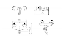 Фото Смеситель для душа Bravat ARDEN (F9351385BC-01-RUS)