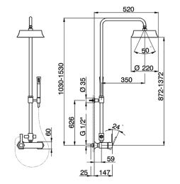 Фото Душевой комплект Cisal Cherie CH0040246T, черный