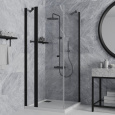 Душевое ограждение 90х90 см Paini Cox 78YO9090 черный