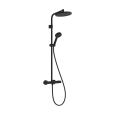 Душевая система Hansgrohe Activera S (28083670) 24см, с термостатом, черный матовый