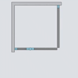 Душевой уголок Radaway Almatea KDJ 100x100 L профиль Хром стекло Графит 32150-01-05NL