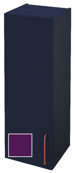 Шкаф-пенал Jacob Delafon Odeon Rive Gauche 40 см, EB2571G/D-RX-M63, цвет сливовый матовый, ручки на 