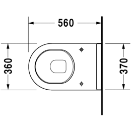 Приставной унитаз Duravit Starck 3 0124090000, белый