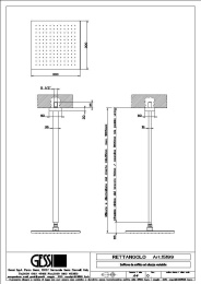 Фото Верхний душ Gessi Rettangolo (15199#031) хром