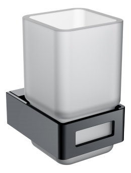 Фото Стакан для зубных щеток Boheme Q (10944-SGM) антрацит глянец