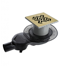 Душевой трап Berges Platz Antik 150x150 (094161) бронза