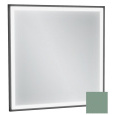 Зеркало Jacob Delafon Allure EB1433-S54, 60 х 60 см, с подсветкой, лакированная рама оливковый сатин