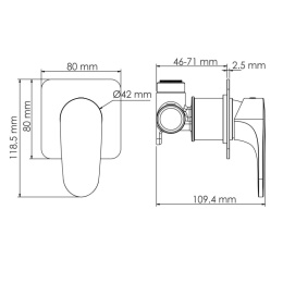 WasserKRAFT Asphe 7751 Смеситель для душа