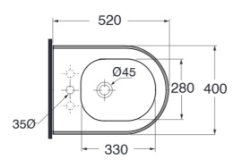 Биде Azurra Charme CHA500 bi*1 напольное
