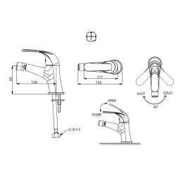 Смеситель для биде Bravat Fit (F3135188CP-RUS)