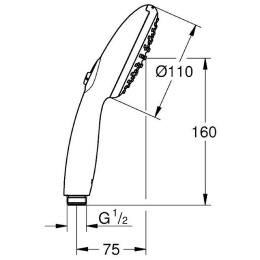 Ручной душ Grohe Tempesta 110 (27597003) хром