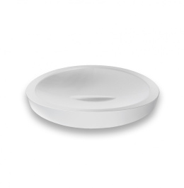 Colombo Design PLUS W4940.BM - Металлическая настольная мыльница (цвет: белый матовый)