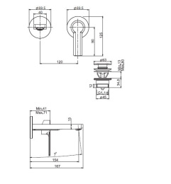 FIMA Carlo Frattini Mast F3141X8CR Смеситель для раковины