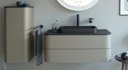 Фото Тумба подвесная 130 см Duravit Happy D.2 Plus HP497209292, серый