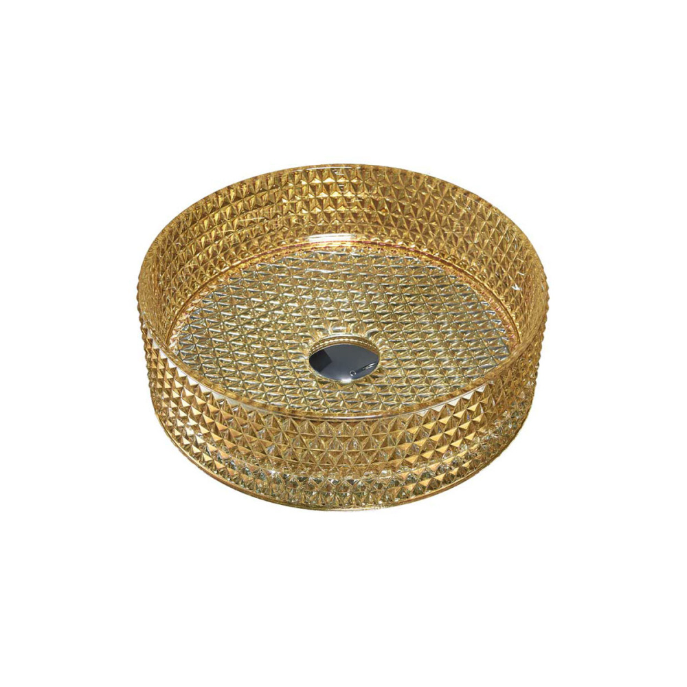 Фото Накладная раковина Vincea (VBS-5GL05) золото