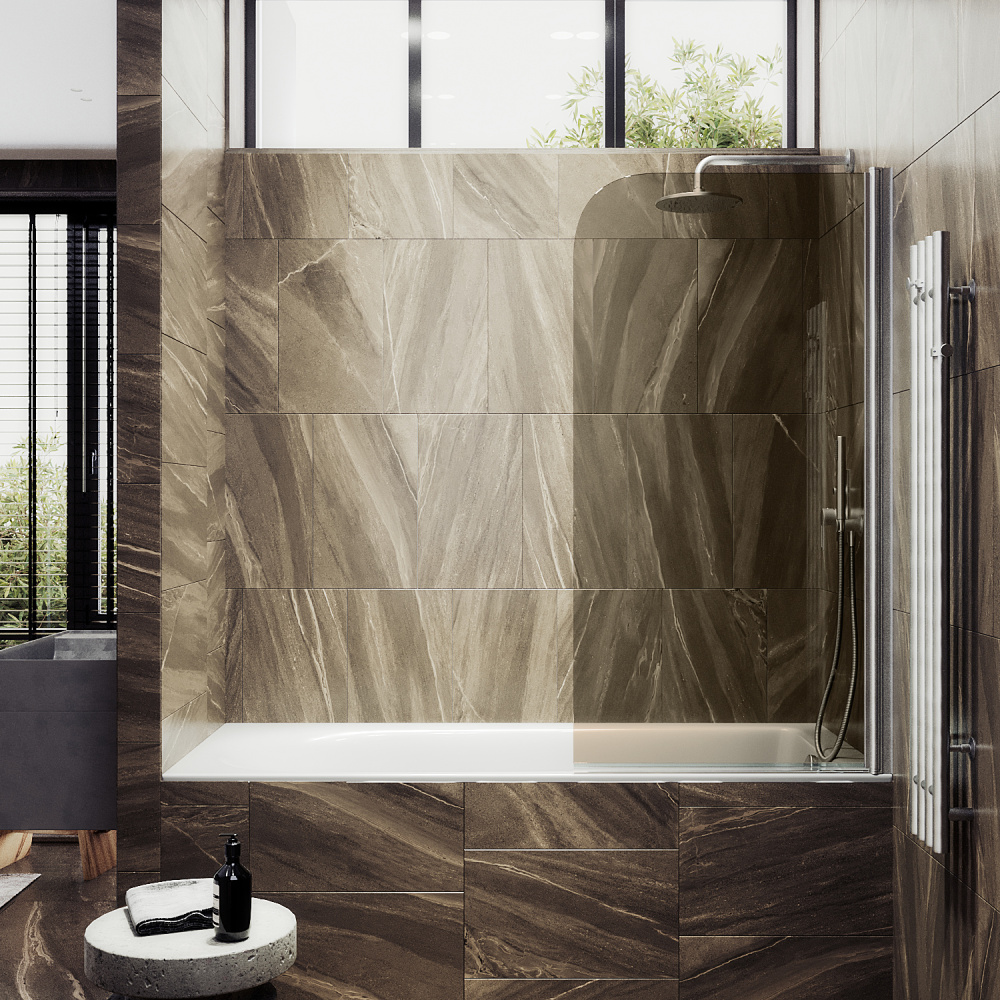 Фото Шторка на ванну Maybah Glass MGV-611-5 поворотная на монопетле