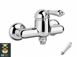 Фото Смеситель Nicolazzi Classico 3405GB76 для душа, гальваническое золото, ручки P.M. BLANC