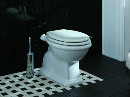 Унитаз напольный SIMAS Lante с горизонтальным сливом 38,5х53 см белый (LA02bi), без бачка и сиденья