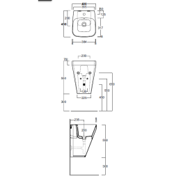 Раковина Simas Baden Baden BB13bi*1 подвесная, 40 х 45 х 55 см