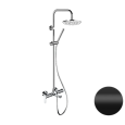Душевая система с изливом Remer Class Line L34X7MMM20NO, черный матовый