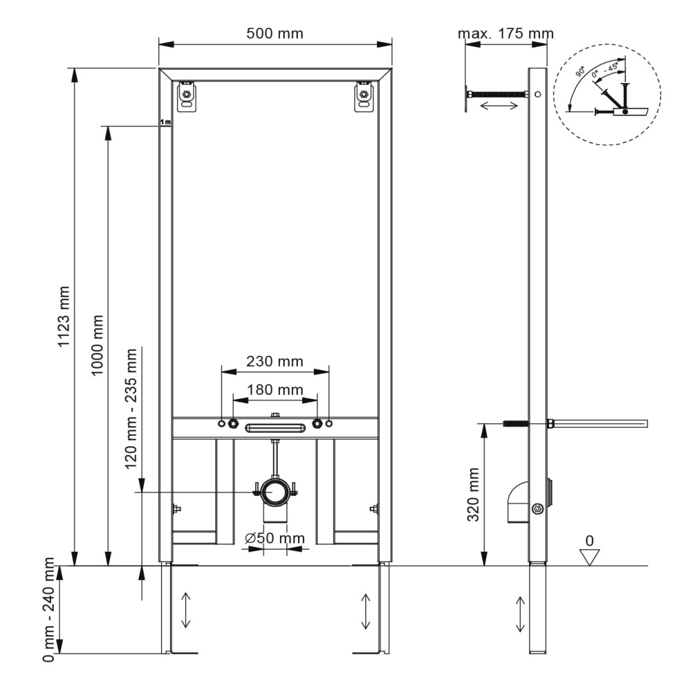 Инсталляция Berges Novum 049212 для биде
