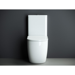 Унитаз-компакт Ceramicanova MIA CN1801 с горизонтальным выпуском белый