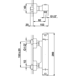 Термостат для душа Cisal Roadster RRT0101021, хром