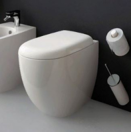 Приставной унитаз ArtCeram File (FLV002 15 00) серый