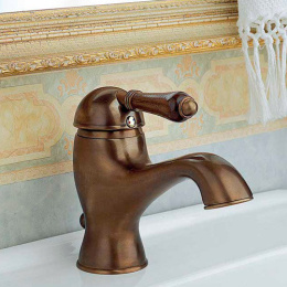 Фото Смеситель Nicolazzi Classico Monokomandi 3402CR76 для раковины, хром, ручки P.M. BLANC