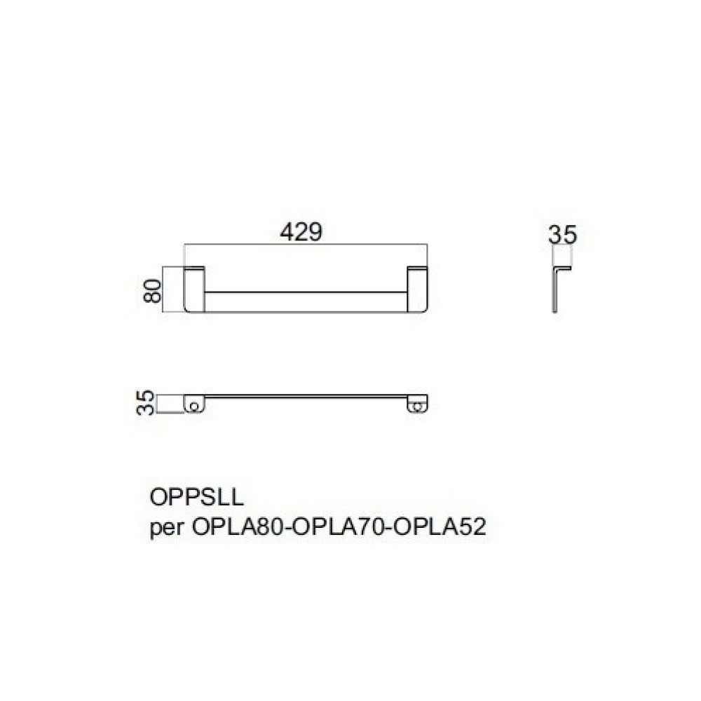 Ceramica CIELO OPPSLL - Боковой полотенцедержатель для раковин из серии Opera (хром)