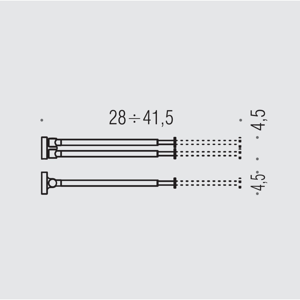 Двойной полотенцедержатель Colombo PLUS W4914