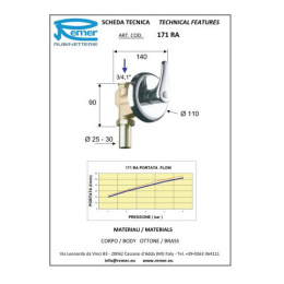 Фото Смыв для унитаза под давлением Remer 171RA10 автомат