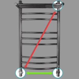 Водяной полотенцесушитель Energy Prestige Modus 100х50