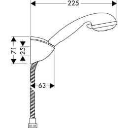 Душевой гарнитур Hansgrohe Croma (27535000)
