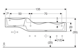 Фото Раковина Geberit Bambini 135 R 430350016