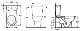 Ideal Standard Oceane W306401 Унитаз компакт