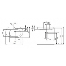 Ideal Standard Simply U T0170MA (85 см)