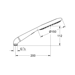 Grohe Rainshower Icon 27276LS0 Душ ручной, 2 вида струи