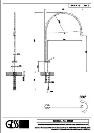 Смеситель для раковины Gessi Goccia (33606#299) черный, матовый