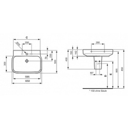 Ideal Standard Simply U Clear T015601 (65 см)