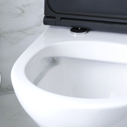 Унитаз подвесной Am.Pm Gem (C901700SCmb) белый, черный