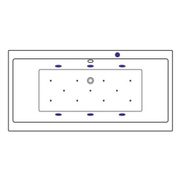 Фото Excellent Pryzmat WAEX.PRY15.RELAX Ванна 150x75 "RELAX" (хром)