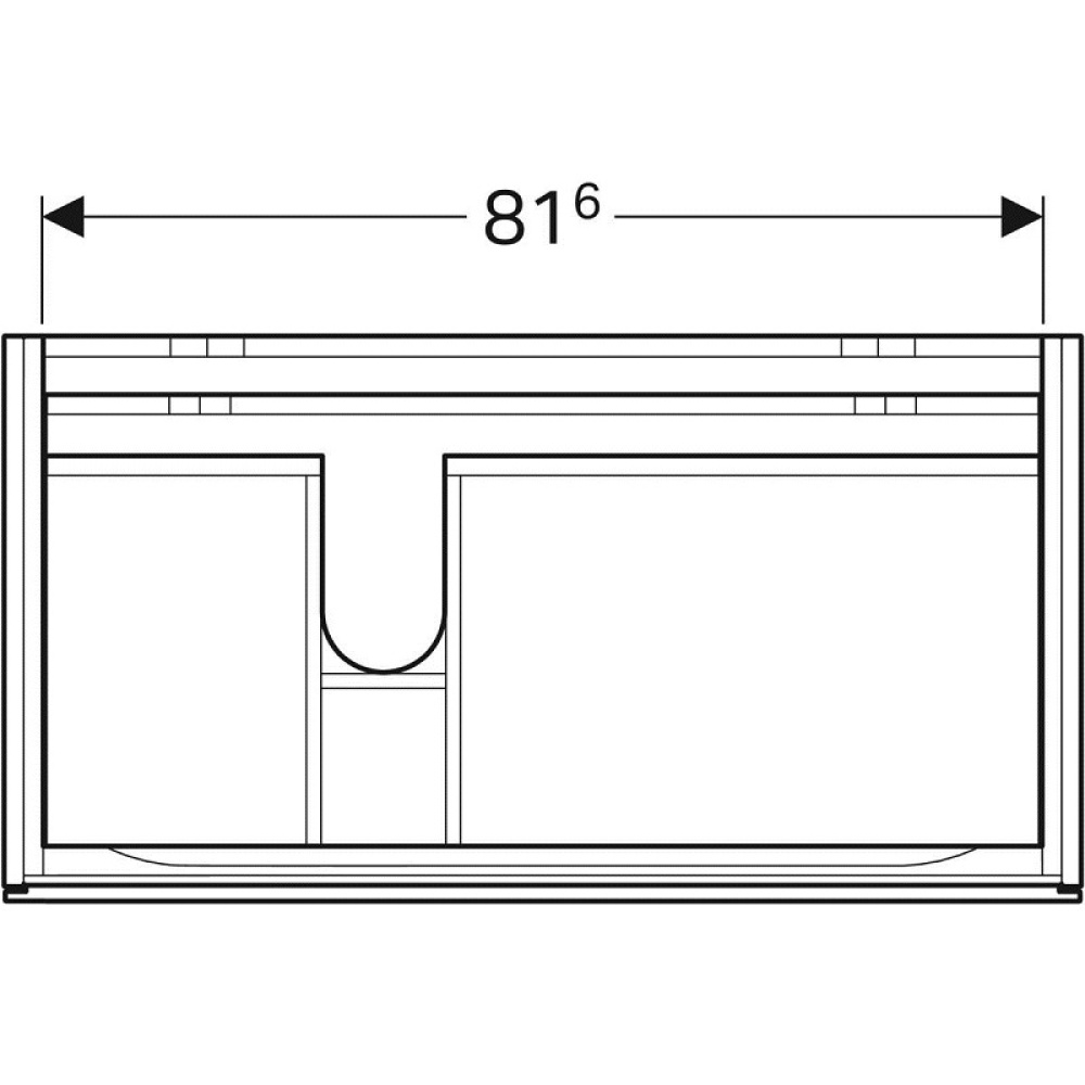 Geberit Xeno2 500.515.00.1 Тумба для раковины, с ящиками выдвижными