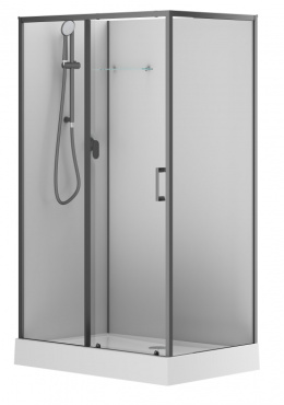 Фото Душевая кабина 120x80x202 Aquanet (00282012) Без гидромассажа, Акрил, Поддон низкий
