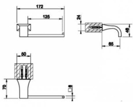 Фото Держатель туалетной бумаги Gessi Mimi (33255#031) хром