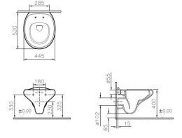 Подвесной унитаз Vitra Istanbul (4518B403-0075) белый