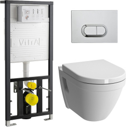 Инсталляция и унитаз Vitra S50 (9003B003-7201) белый