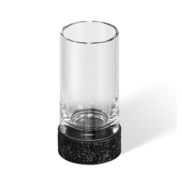 Фото Стакан для зубных щёток Decor Walther Rocks (0933960), черный матовый