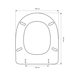 Сиденье с крышкой для унитаза Globo Misura (MI019) хром, белый